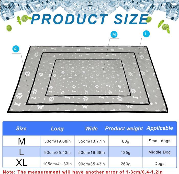 Tapis Pour Chien Et Chat Impermeable Sogni E Capricci - Bleu 80x65cm - Confort Et Facile D'Entretien