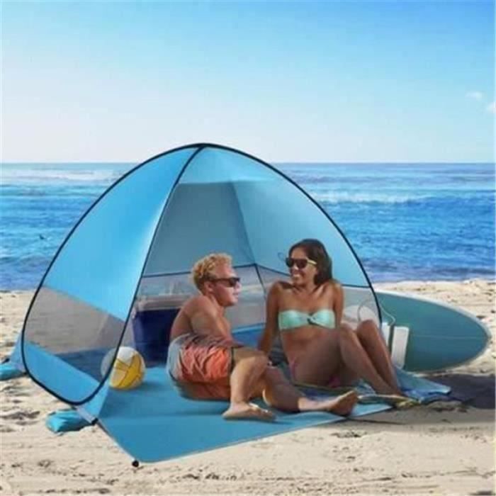 Cuupo Tente de Plage Pop Up 160 x 200 cm, Impression 3D, Petite Protection Solaire, UPF50, Lycra, tentes d'extérieur, Plage, Camping,avec Barres de stabilité Méduse