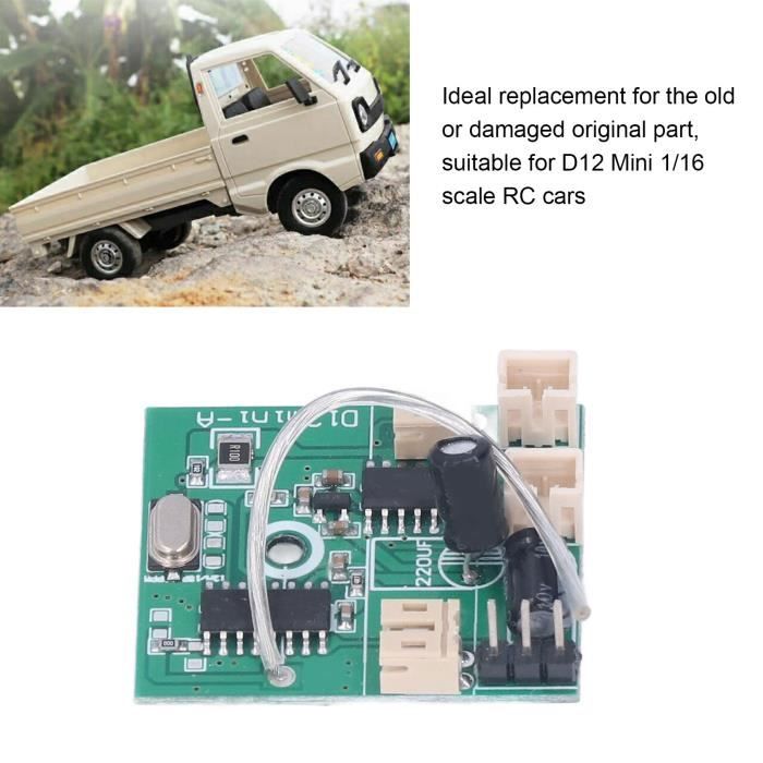 Module Son De Moteur Pour Voiture RC 1/10 – 10 Sons Réglables – Compatible Flysky, Radiolink, Futaba – Volume Ajustable