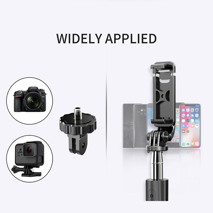 Trépied Selfie Portable - Support Téléphone Rotatif 360°, Longueur Pliée 11,7 Cm, Compatible Smartphones