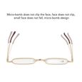 EBTOOLS mini lunettes de lecture Lunettes de lecture minces petites lunettes de lecture portables en métal HD en acier inoxydable-2