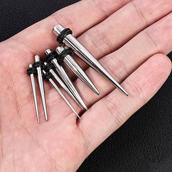 Calefee Ecarteur Oreilles 6mm-16mm, Acier inoxydable Plug Calefee Ecarteur Oreilles 6mm-16mm, Acier inoxydable Plug