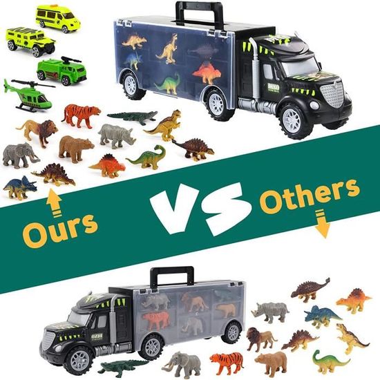 CAMION Dinosaure Jouet Camion de Transporteur JouetCamion Enfant avec