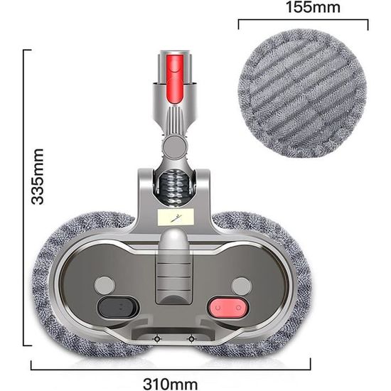 3 Adaptateurs Filetés Pour Manche à Balai WHAMVOX - Connexion Rallonge Vadrouille - Plastique Noir