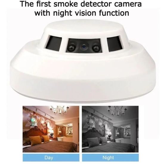 Détecteur de fumée caméra espion Wifi HD - Bedacamstore
