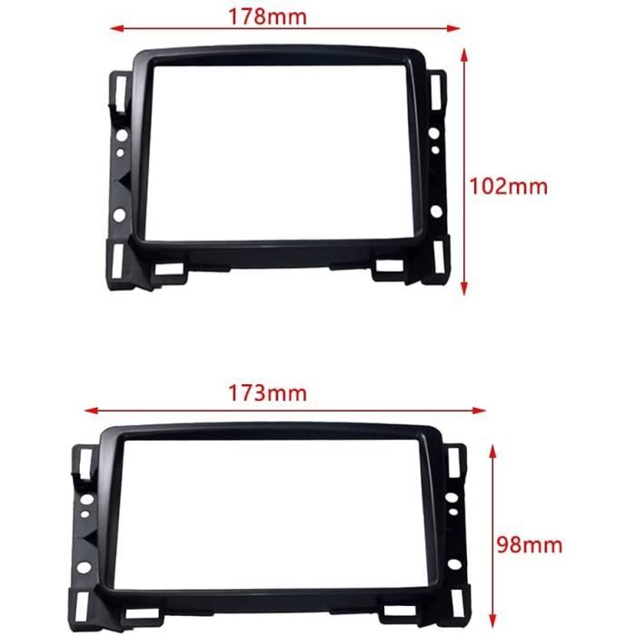 Kit De Montage 2 DIN Avec Façade D'autoradio, Adaptateur Radio ISO