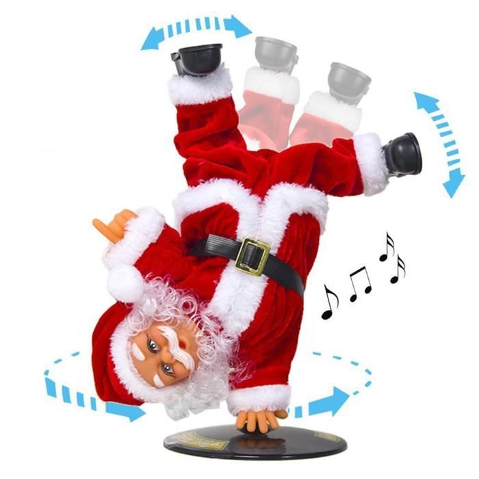 Poupée Père Noël électrique Sans Pile - Décoration De Noël Animée Pour Enfants, Garçon Ou Fille - 3