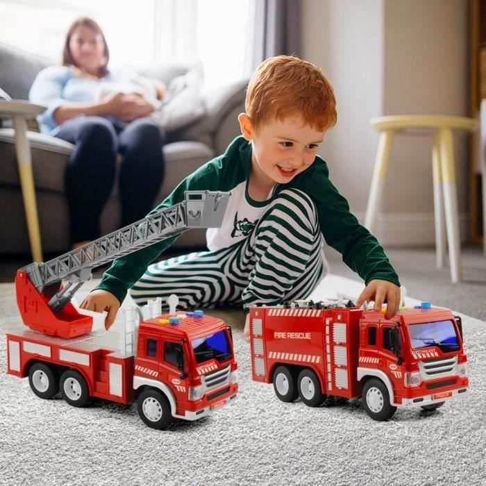 Pompier Camion Jouet enfant autopompes voiture de pompier jouet garçon  fille 2 3 4 5ans(échelle:1:16)2PCS - Cdiscount Jeux - Jouets