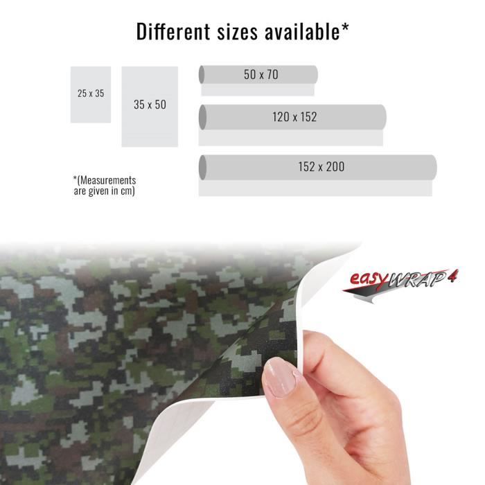 Film adhesif pour voiture camouflage - Cdiscount