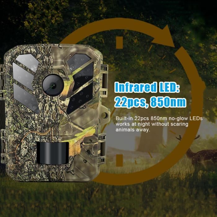Nouvelle mise à niveau 80ft 0.3s Déclencheur 16MP 1080P Caméra de