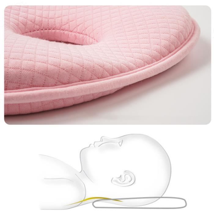 Oreiller Mémoire De Forme Pour Bébé 0-12 Mois - Anti Tête Plate, Respirant - Pour Poussette, Siège Auto, Lit