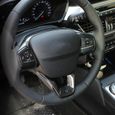 Noir de fibre de carbone - Couverture de Volant de voiture Garnitures Bouton Cadre pour Ford Focus Mk4 2019 2-3