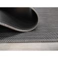 Tapis en vinyle tressé gris - Présence Naturelle - 70x100cm - Haute résistance-3