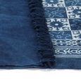 Home-9717 Tapis de sol - Tapis de salon Kilim Coton 160 x 230 cm avec motif Bleu-3