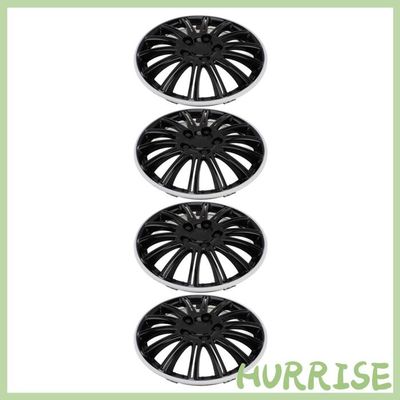 AUTO-STYLE Enjoliveurs Spyder 15 Pouces Argent + Anneau Chromé – Set De 4 – Look Sportif & Élégant