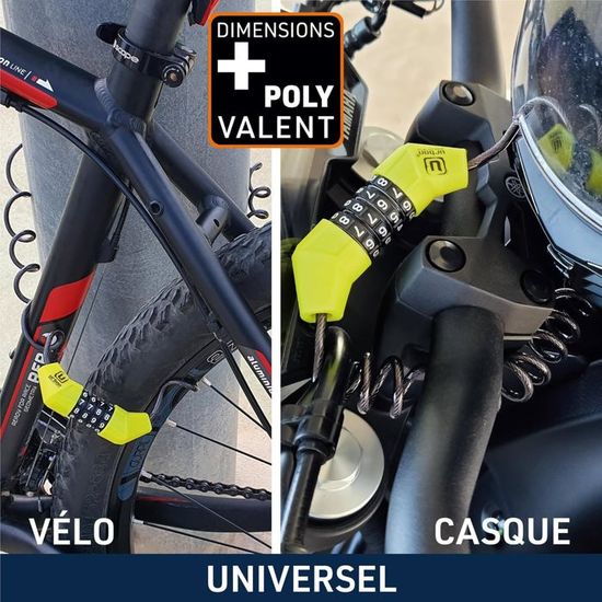 Câble Antivol à Code – Mini Cadenas Pour Vélo Enfant