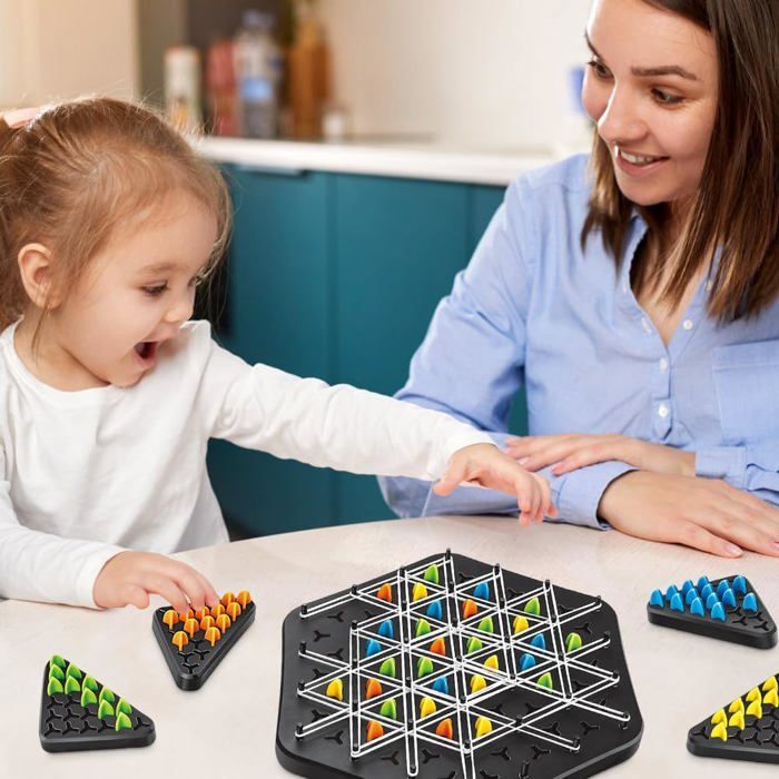 Jeu D'échec En Triangle Jeu Elastique,Jeu De Triangle En Chaîne,Jeu D'Échecs En Chaîne Triangulaire,Jeu De Tactique De Chain Triangle Game