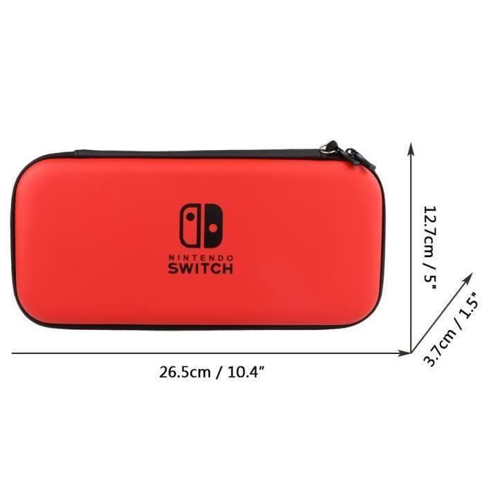 Rouge Sacoche Dur Voyage Pochette De Protection Sac Pour Nintendo Switch Cdiscount Informatique
