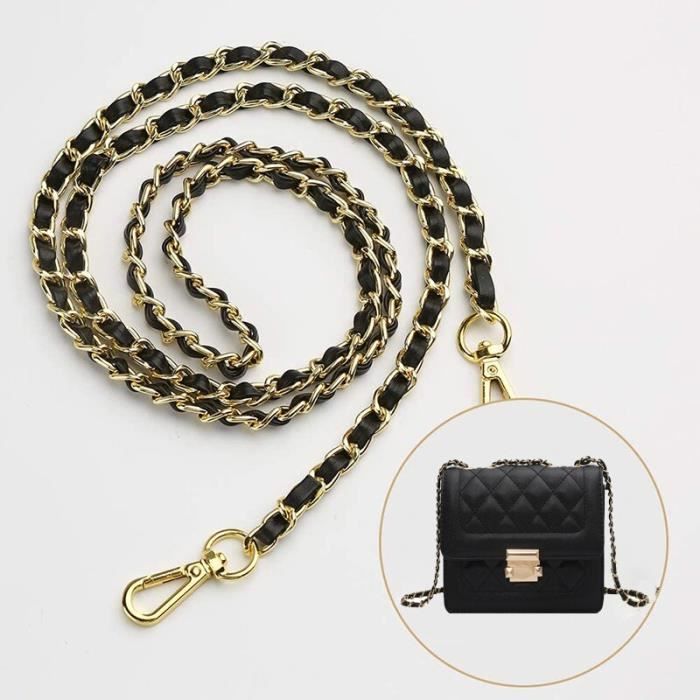 36 cm - Accessoires de sac or-argent-noir, chaîne, accessoires pour sacs à  main, sangle de chaîne, sangle de