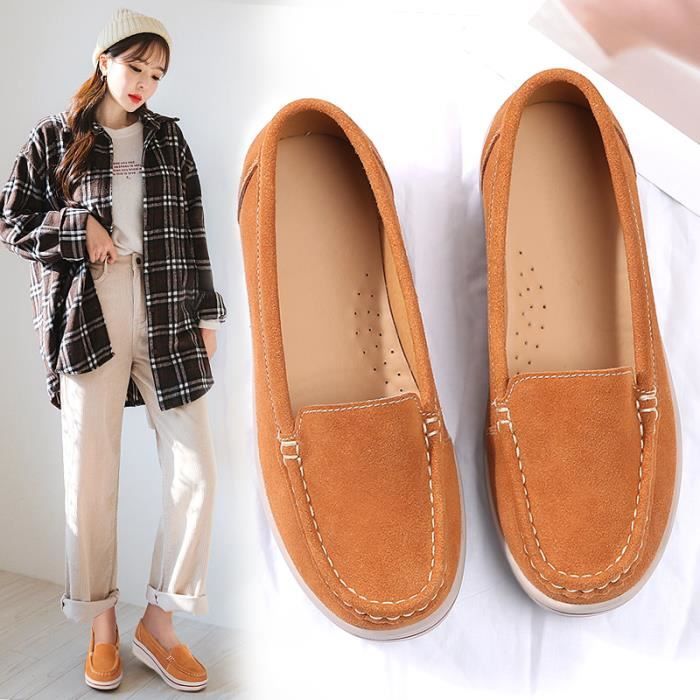 Baskets Femme JS Classique Confortable l gant Marron