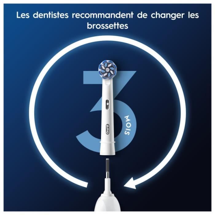 Pack De 4 Têtes De Rechange Oral-B PRO Sensitive Clean - Compatible Braun, Neuf, Fabriqué En Allemagne