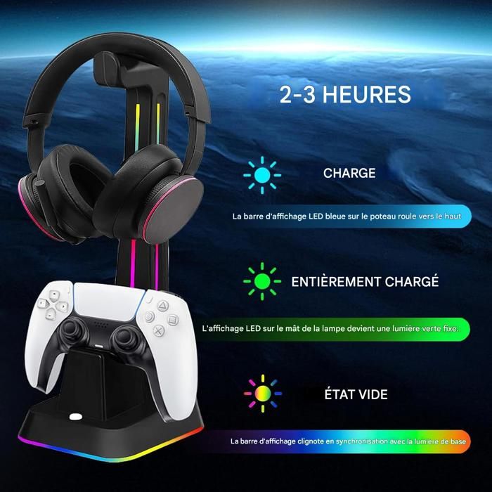 NiTHO Chargeur Manette PS4, Station de Charge Compatible avec Manette