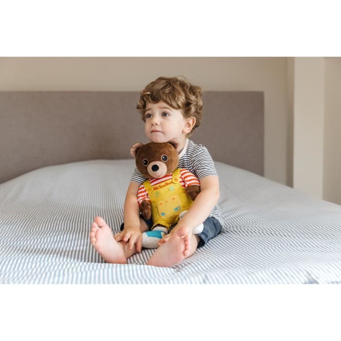 Grand Ours En Peluche NICI Allongé – 50 Cm – Marron Doré – Tout Doux – Neuf