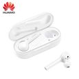 Ecouteurs intra-auriculaire, Huawei [Freebuds] Ecouteurs sans fil design et pratique, résistant à l eau Huawei - Blanc-0