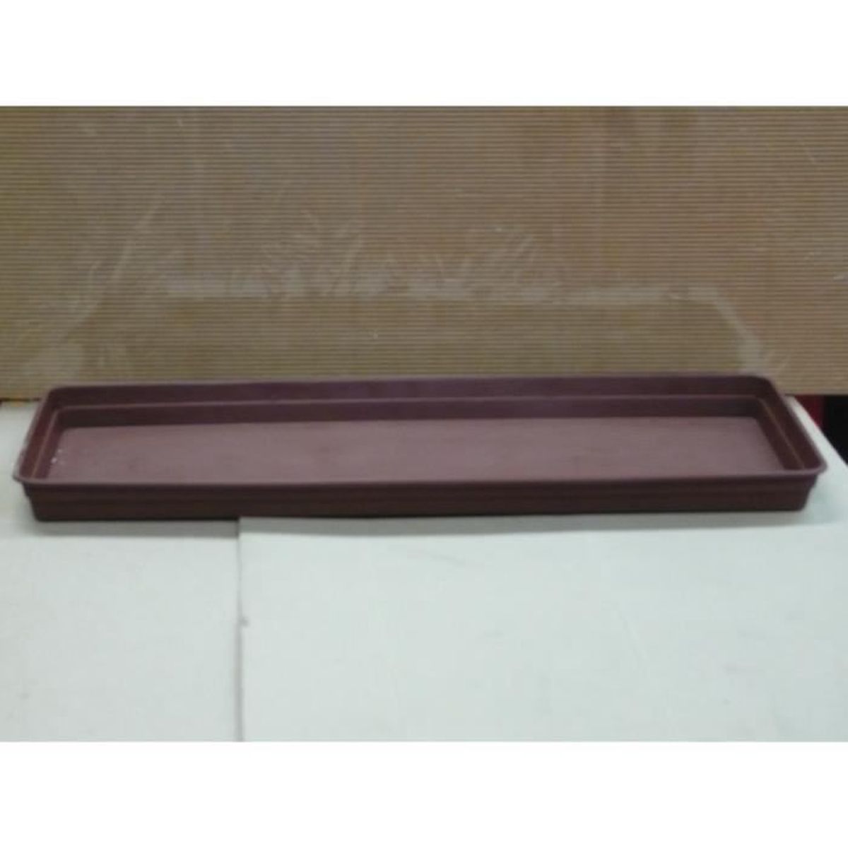 Soucoupe Pour Pots De Fleurs Terra 41x41 Cm - Plastique Résistant UV - Anthracite
