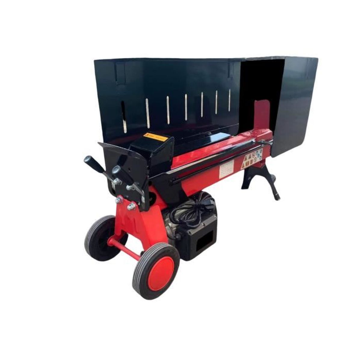Fendeuse de bûche électrique horizontale 2900W 230V, Pression 7 Tonnes ...
