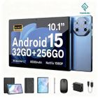Tablette tactile TAKINURU 32 Go + 256 Go, 10,1 pouces, Android 15, Octa-Core, Wi-Fi 5G, Port Type-C, Batterie de 8000 mAh,Bleu
