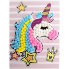 MELISSA & DOUG Kit à créer tableau pompons licorne 15 x 21 cm