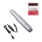 AUCUNE Thanmoer Ponceuse Ongles Professionnel - Marque Thanmoer - Vitesse et direction réglables - Blanc et Gris