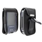 38008 Sac Cuir avec Clip Ceinture pour Freestyle Libre 1 / 2 / 3 / Insulinx / 14 Day noir Housse de protection Etui