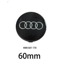 4 x centres de roue Noir 60mm Audi emblème cache moyeu 4M0 601 170