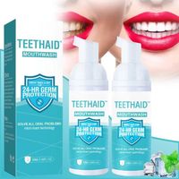 Teethaid Mundspulung Whitening, Teethaid Mouthwash, Teeth Whitening Foam Toothpaste, White Teeth Bleaching Toothpaste, Teethcare