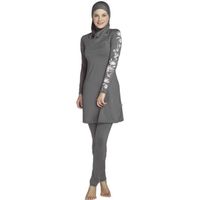 Maillots de Bain Musulman Femmes - Burkini Beachwear Femmes Couverture Complète Modest Natation Set Tankini Tops Hijab Islamique
