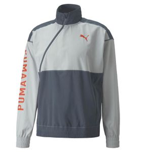 VESTE DE SPORT PUMA - Veste de sport Train Logo - technologie DRYCELL - gris, blanc, orange - homme