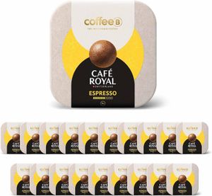 CAFÉ CAPSULE 180 Boules de Café CoffeeB - ESPRESSO - 100% Compostables - Compatible avec machines CoffeeB by Café Royal