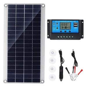 Kit Solaire Complet Solartronics – 140W Monocristallin + Régulateur PWM – 12V – Neuf