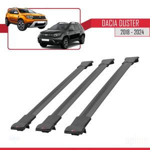 Barres de toit en aluminium pour Dacia Duster SUV (2018-.) - Porte- Bagages de Voiture - Amos - Alfa - Dynamic - rails barres aluminium  Alfa&Dynamic