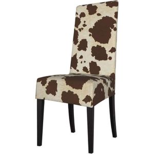 Galette pour chaise en tissu avec poya de montagne, vache et nature couleur  brun, blanc, écru et or - Valais déco