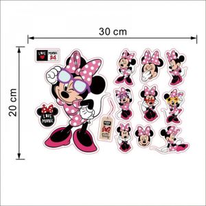 Napravi Rs Sticker Mickey Et Minnie Mouse Autocollants Maison Bebe Pour Mur Chambre Denfant Chambre Bebe Art Pepiniere Parc A Decorations Murales Ameublement Et Decoration