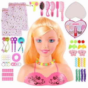 Tête à coiffer Barbie - Cdiscount