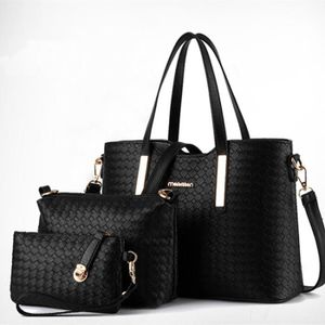 SAC À MAIN Set de sacs noirs - SWISSANT - Femme - Tressé - Fermeture zippée