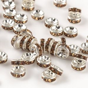 CHAMPAGNE Perles rondes en cristal pour la fabrication de bijoux, 50 pièces-lot, 4, 6, 8, 10mm, accessoi Champagne|4mm 50pcs Beads -TO5507