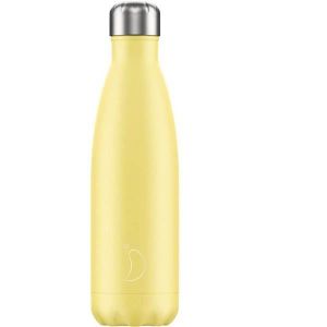 GOURDE BOUTEILLE ISOTHERME - PASTEL JAUNE 500 ML - CHILLY
