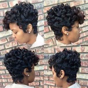 perruque courte pour black