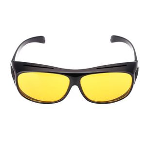Lunettes de Soleil Nuit Conduite UV400 Hommes Femmes Vision Jaune Verres Unisexe