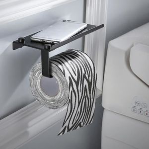 PORTE SERVIETTE HURRISE Porte-papier Style européen ménage salle de bains toilette porte-serviette en papier noir porte-serviettes boîte de